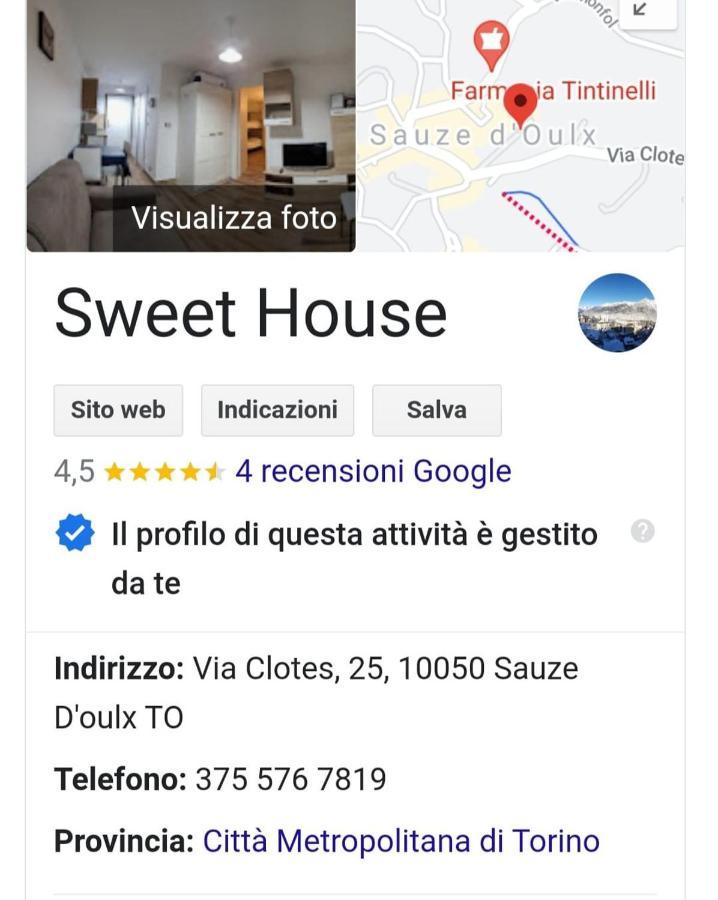 Sweet House Lägenhet Oulx Exteriör bild
